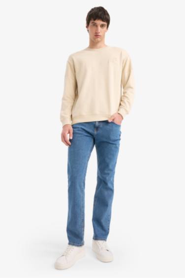 سويت شيرت اوفر سايز برقبة مستديرة