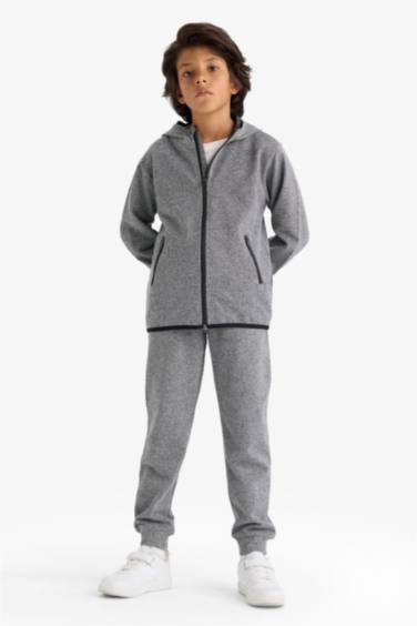 بنطلون سويت بانتس جوجر اولادي قصة عادية ميلانج أنثرا