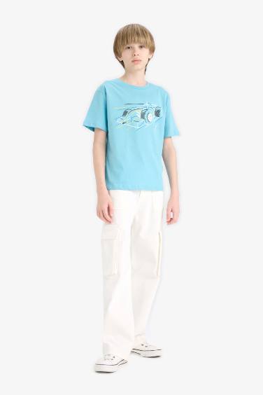 Boy Crew Neck Printed Short Sleeve T-Shirt