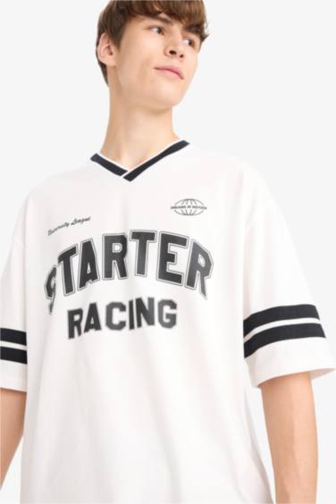 Loose Fit Crew Neck Short Sleeve T-Shirt