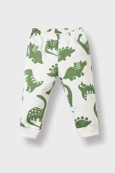 Baby Boy Dinosaur Printed Sweatshirt Sweatpants 2 Piece Set