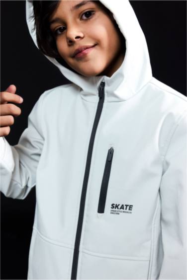 Kapüşonlu Polar Astarlı Yağmurluk Erkek Çocuk