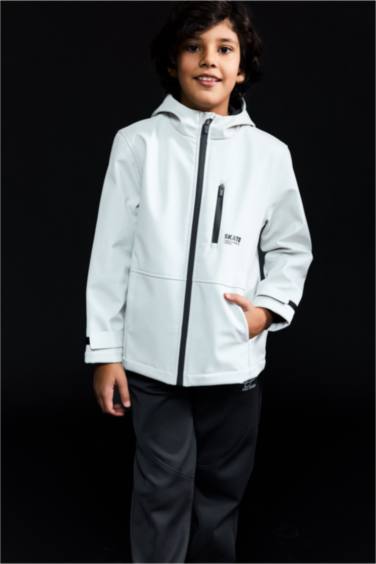 Kapüşonlu Polar Astarlı Yağmurluk Erkek Çocuk