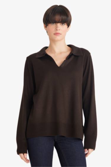 Regular Fit Polo Collar Pullover