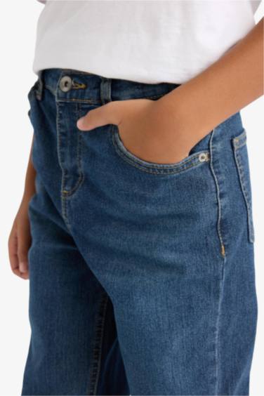 Erkek Çocuk Straight Fit Düz Paça Jean Pantolon