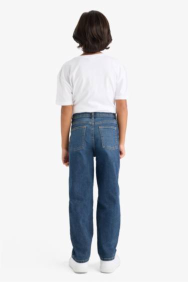 Erkek Çocuk Straight Fit Düz Paça Jean Pantolon