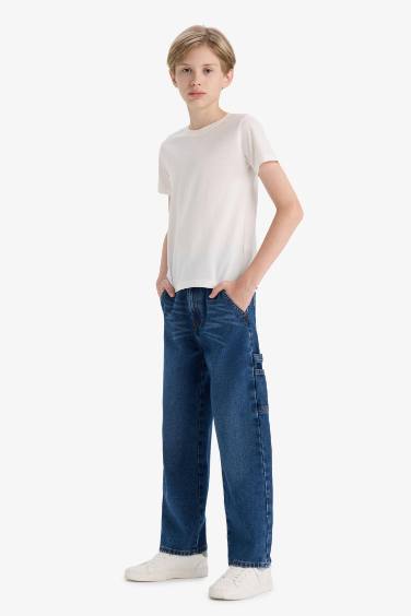 Boy Wide Leg Straight Leg Jeans