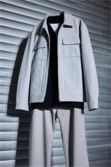 Slim Fit Polo Collar Lined Zippered Winter Jacket