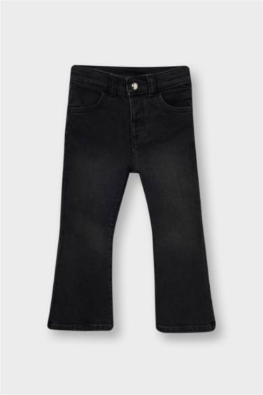 Девчачьи джинсы расклешенного кроя для малышей