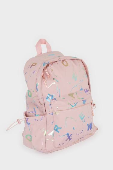 شنطة ظهر حريمي بينك