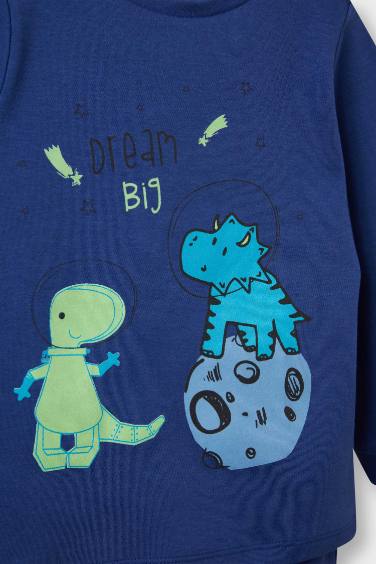 Baby Boy Dinosaur Printed 2 Piece Pajama Set