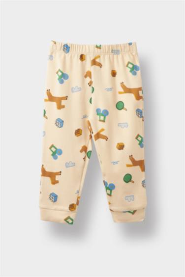 Baby Boy Animal Print Long Sleeve 2 Piece Pajama Set
