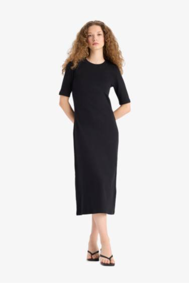 Crew Neck Camisole Midi Dress