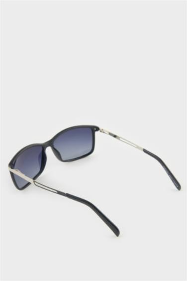 Erkek Klasik Siyah Plastik Çerçeve Siyah Cam Polarize Güneş Gözlüğü