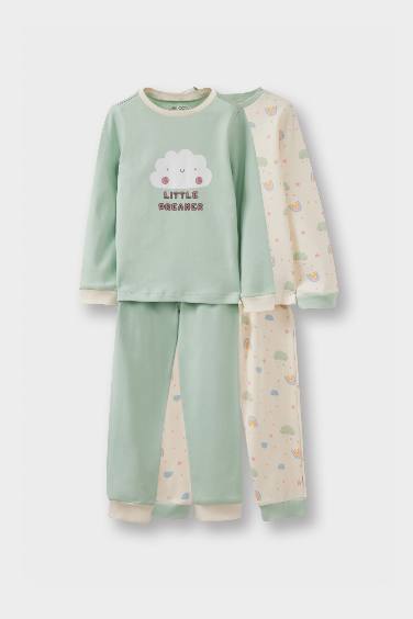 سيت بجامة بيبي بناتي - 4 قطع