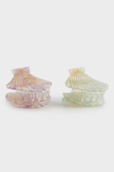 Lot de 2 Pinces cheveux coquillage pour femme