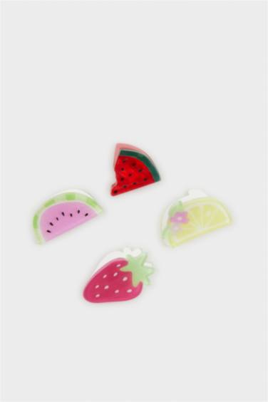 Kadın Meyveli 4'lü Mandal Toka