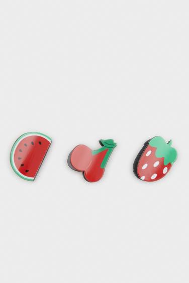 Woman Fruit 3 Piece Latch Hair Clips
