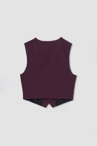 Asymmetric V-Neck Vest