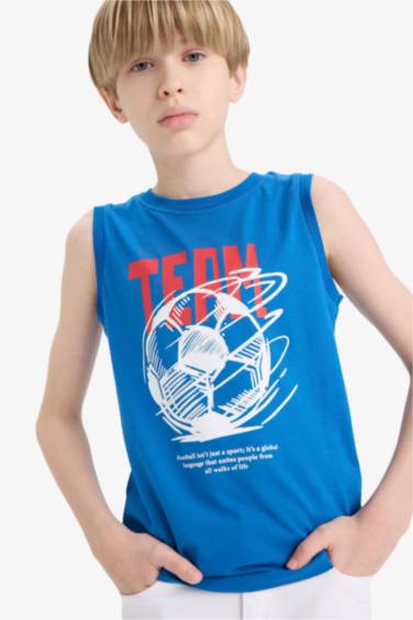 Boy Regular Fit Printed Tank Top