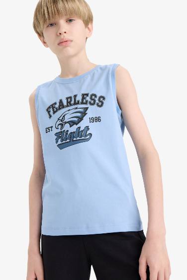 Boy Regular Fit Printed Tank Top