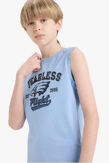 Boy Regular Fit Printed Tank Top
