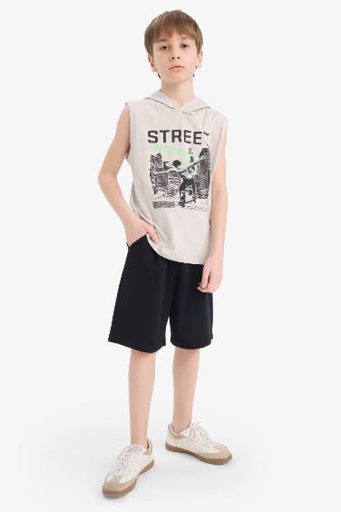 Boy Boxy Fit Printed Tank Top