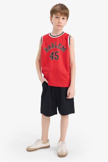 Boy Crew Neck Printed Tank Top