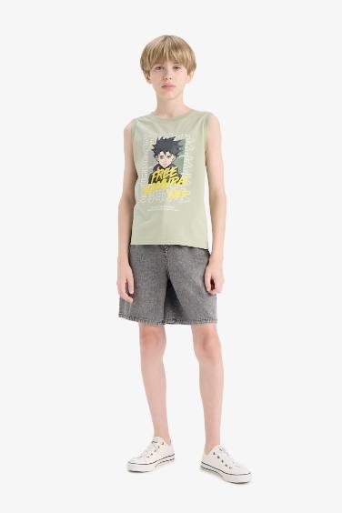 Boy Regular Fit Printed Tank Top