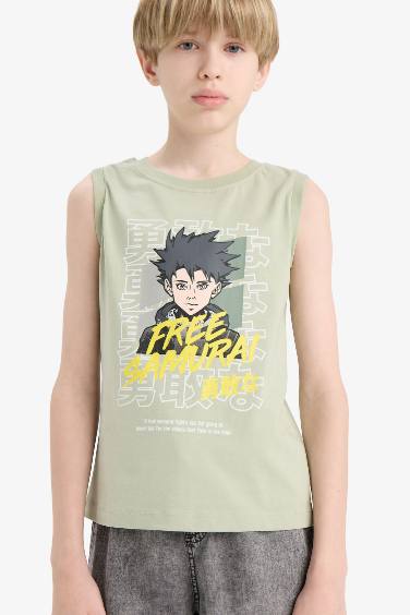 Boy Regular Fit Printed Tank Top