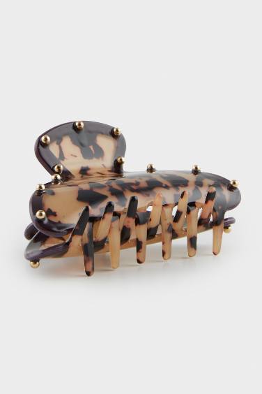 Woman Leopard Pattern Hair Clips
