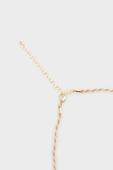 Woman Red Plate Necklace