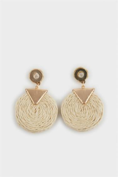 حلق ذهبي نسائي بقش