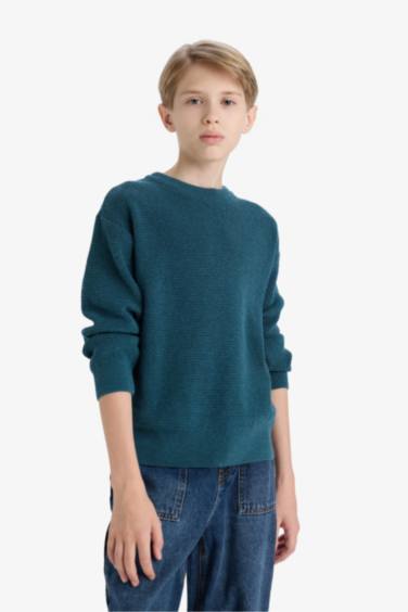 Boy Regular Fit Crew Neck Pullover