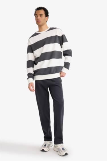 Regular Fit Tie Waist Straight Leg Sweatpants