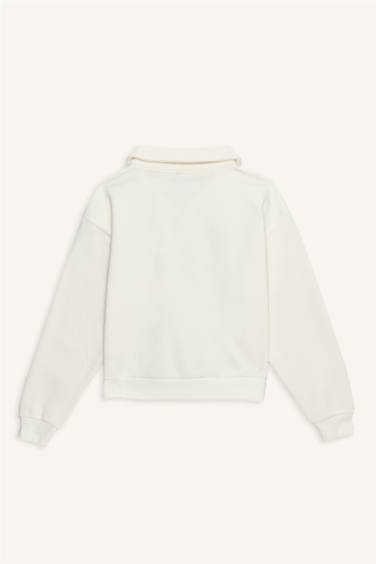 Regular Fit Printed Long Sleeve Sweatshirt