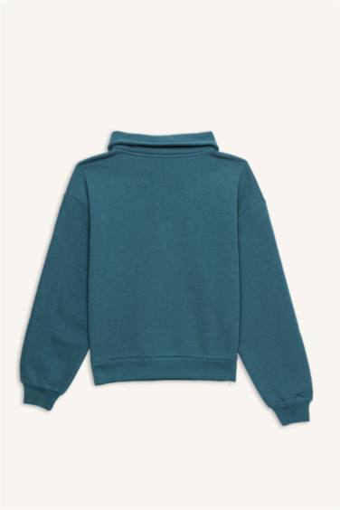 Regular Fit Printed Long Sleeve Sweatshirt