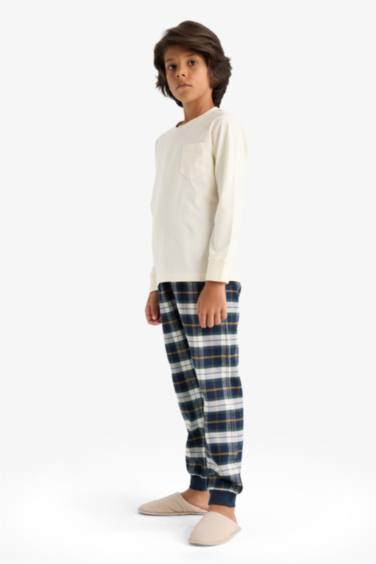 Boy Regular Fit Flannel 2 Piece Pajama Set