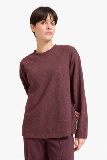 Relax Fit Bisiklet Yaka Sweatshirt