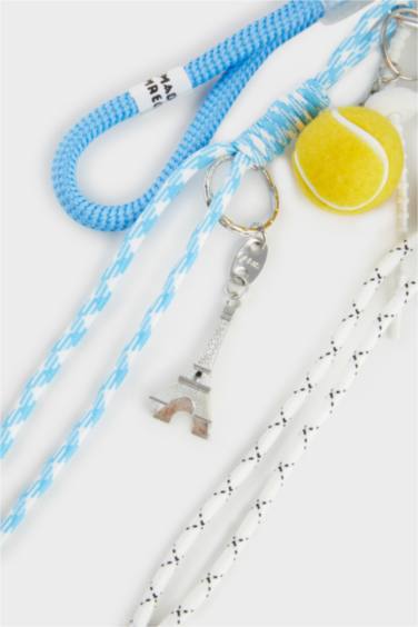 Женский Брелок Шарм с Синим Шнурком