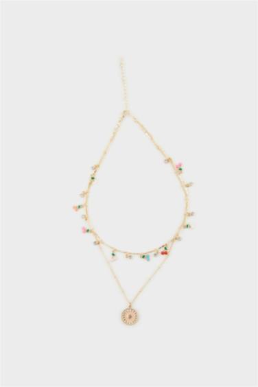 قلادة ذهبي نسائي - قطعتين