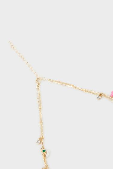 قلادة ذهبي نسائي - قطعتين