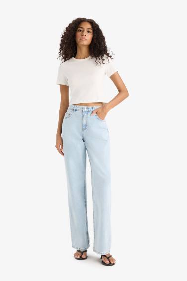 Slim Fit Crew Neck Cotton Short Sleeve T-Shirt