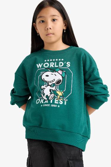 Girl Snoopy Oversize Fit Sweatshirt