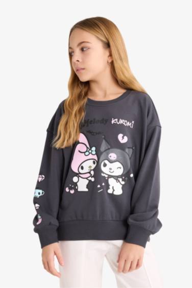 Oversize Fit Crew Neck Sweatshirt