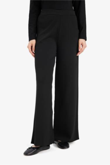 Wide Leg Knitwear Trousers