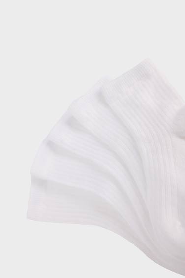 شرابات طويلة اولادي قطن أبيض - 5 قطع