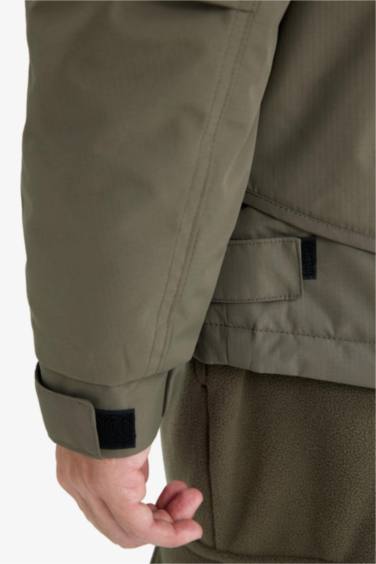 REGULAR FIT Su İtici Kapüşonlu Mont - Görsel 7