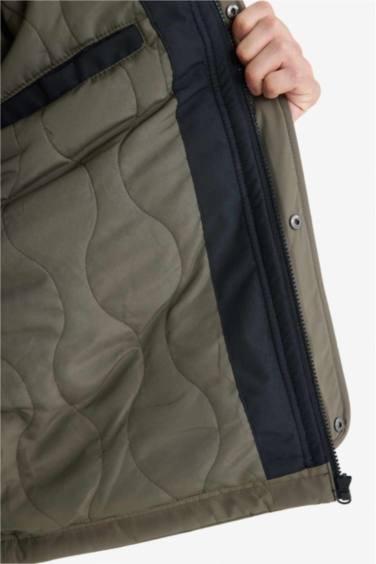 REGULAR FIT Su İtici Kapüşonlu Mont - Görsel 8