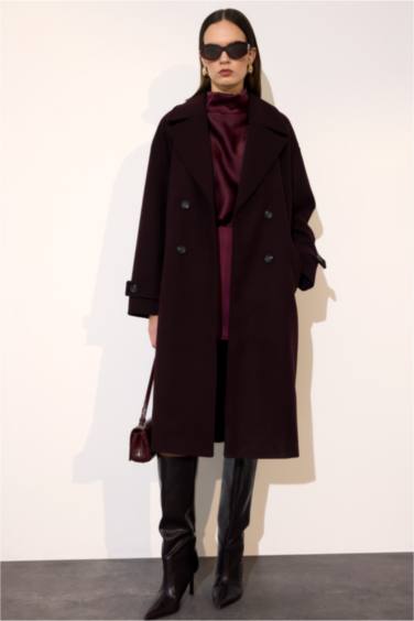 Regular Fit Kaşe Kaban